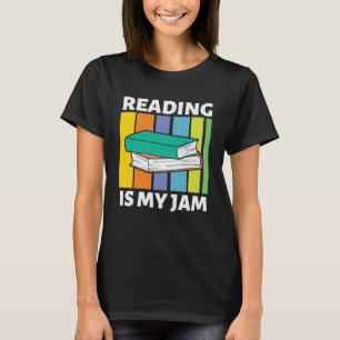 Lezen is Mijn Jam Retro Boekenworm Bibliotheek Eng T-shirt
