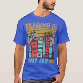 Lezen is mijn  Jam Retro Funny Books Lovers T-shirt