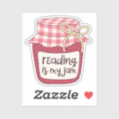 Lezen is mijn jam sticker (Vel)