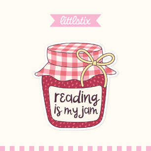 Lezen is mijn jam sticker