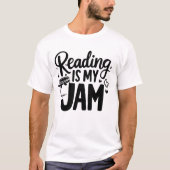 Lezen is mijn jam t-shirt (Voorkant)
