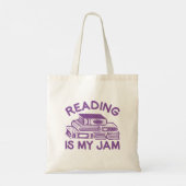 Lezen is mijn jam tote bag (Achterkant)