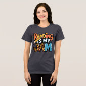Lezen is mijn jam Tri-Blend shirt (Voorkant volledig)