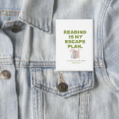 Lezen is mijn ontsnappingsplan - Cozy Boekenliefhe Button (Insitu)