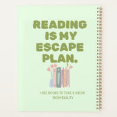 Lezen is mijn ontsnappingsplan - Cozy Boekliefhebb Planner (Achterkant)