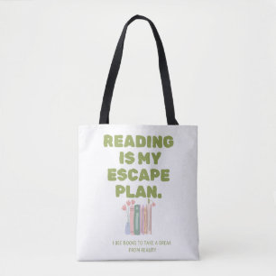 Lezen is mijn ontsnappingsplan - Cozy Boekliefhebb Tote Bag