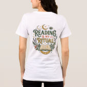 Lezen is mijn ritueel mystiek hemels boek Tri-Blend shirt (Achterkant)