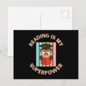 lezen is mijn superkracht briefkaart (Voorkant / Achterkant)