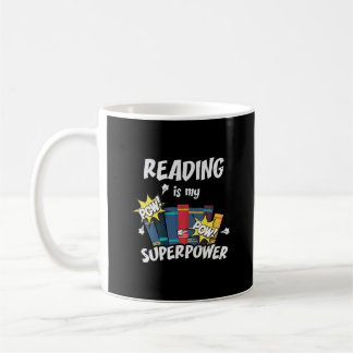 Lezen is Mijn Superpower Book Bookworm Koffiemok