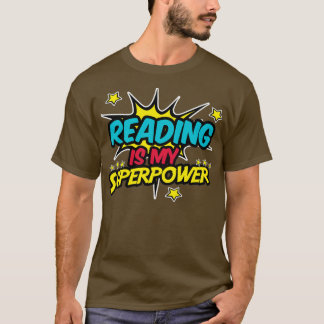 Lezen is Mijn Superpower Retro  Books Readi T-shirt