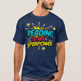 Lezen is Mijn Superpower Retro  Books Readi T-shirt