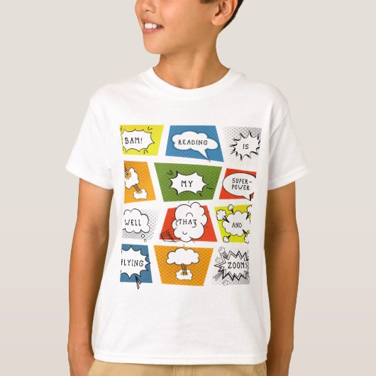 Lezen is mijn Superpower T-shirt (Voorkant)