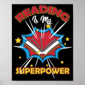 Lezen is mijn Superpower voor lezerapblad Poster (Voorkant)