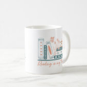 Lezen is mijn therapie koffiemok (Voorkant rechts)