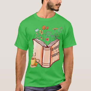 Lezen is mijn Therapy Quote Booklovers die Fun lez T-shirt
