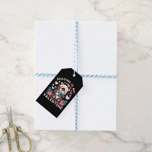 Lezen Is Mijn Valentijn Cadeaulabel (Met Touw)