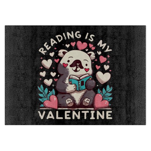 Lezen is mijn Valentijn Snijplank (Voorkant)