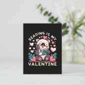 Lezen is mijn Valentijn Uitnodiging Briefkaart (Staand voorkant)