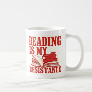Lezen Is Mijn Verzet   Grafisch ontwerp voor boeke Koffiemok