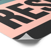 Lezen is mijn weerstand - Retro stijl print (Hoek)