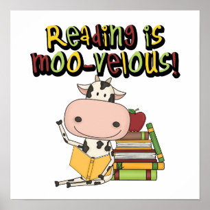 Lezen is moo-velous poster