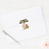 Lezen is moo-velous ronde sticker (Envelop)