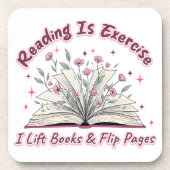 Lezen is oefenen... bier onderzetter (Voorkant)