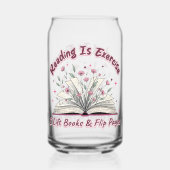 Lezen is oefenen... blikvorm glas (Voorkant)