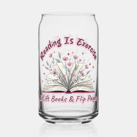 Lezen is oefenen... blikvorm glas (Voorkant)