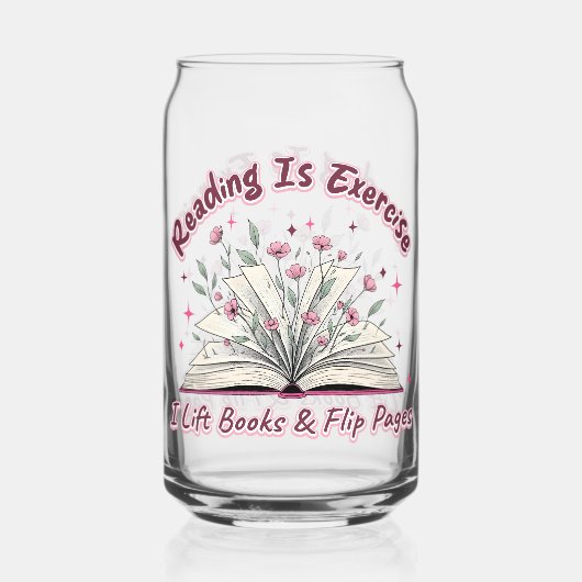 Lezen is oefenen... blikvorm glas (Achterkant)