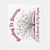 Lezen is oefenen... fleece deken (Voorkant)