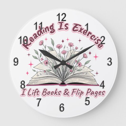 Lezen is oefenen... grote klok (Voorkant)