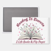 Lezen is oefenen... magneet (Voorkant / Achterkant)