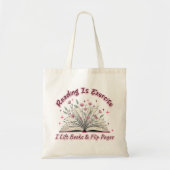 Lezen is oefenen... tote bag (Voorkant)