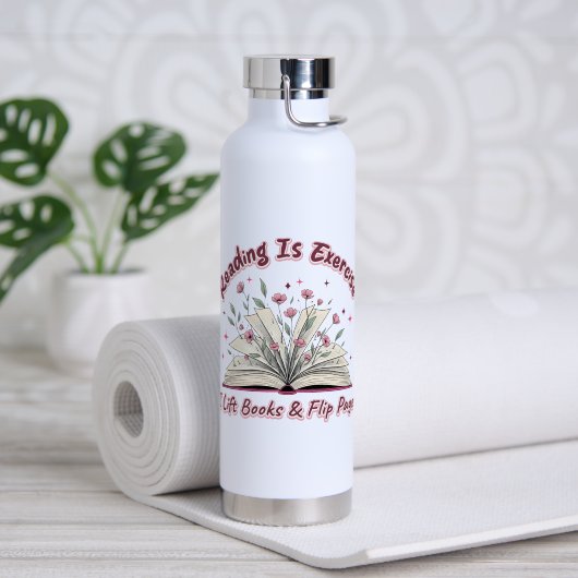 Lezen is oefenen... waterfles (Yoga (Gedraaid)  )