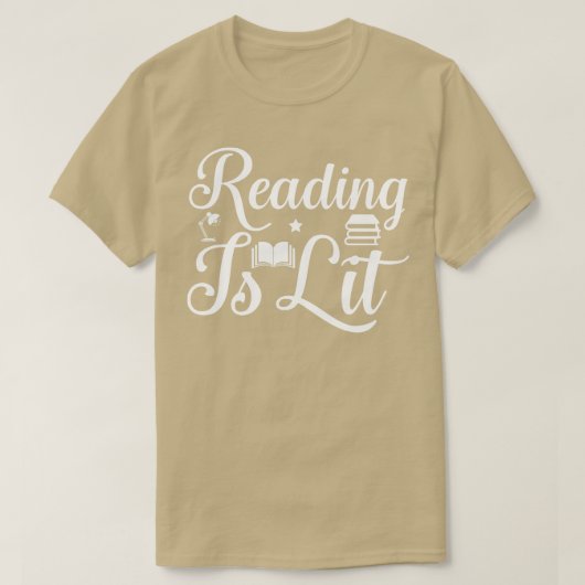 Lezen is te laat t-shirt (Design voorkant)