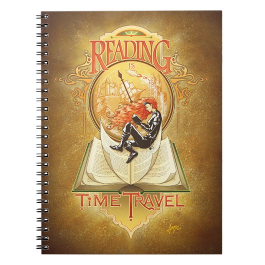 Lezen is tijdreizen notitieboek (Voorkant)
