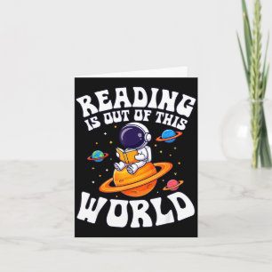 Lezen is uit deze wereld astronaut grappige boeken kaart