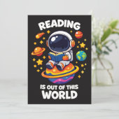 Lezen is uit deze wereld kaart (Staand voorkant)
