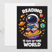 Lezen is uit deze wereld kaart (Voorkant / Achterkant)