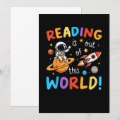 Lezen is uit deze wereld kaart (Voorkant / Achterkant)