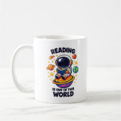 Lezen is uit deze wereld koffiemok (Links)