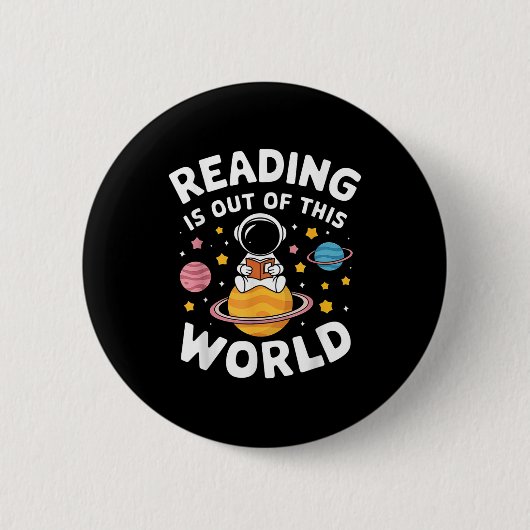 Lezen is uit deze wereld ronde button 5,7 cm (Voorkant)
