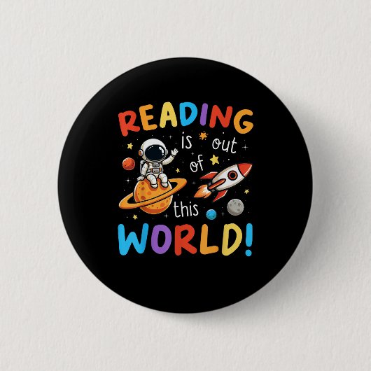 Lezen is uit deze wereld ronde button 5,7 cm (Voorkant)