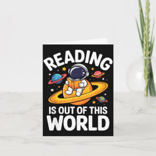 Lezen is uit deze wereld ruimte grappige boeken kaart