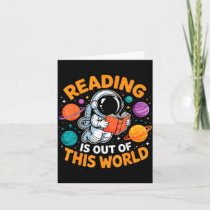 Lezen is uit deze wereld ruimte grappige boeken kaart
