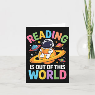 Lezen is uit deze wereld ruimte grappige boeken kaart