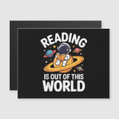 Lezen is uit deze wereld ruimte grappige boeken li (Voorkant / Achterkant)