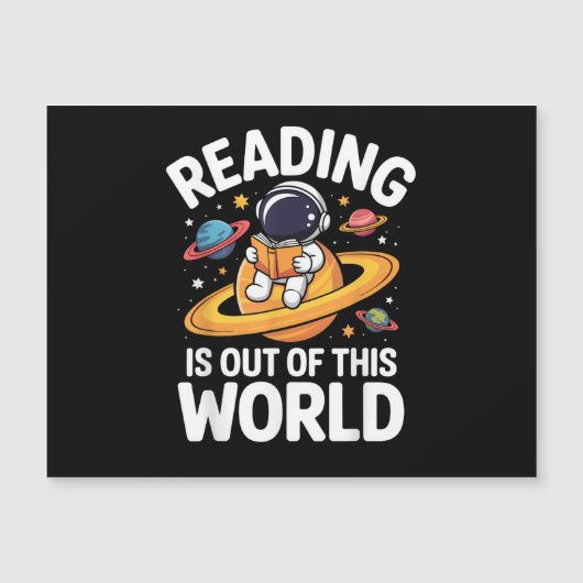 Lezen is uit deze wereld ruimte grappige boeken li (Voorkant)