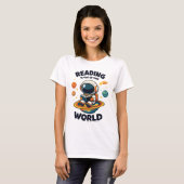 Lezen is uit deze wereld t-shirt (Voorkant volledig)